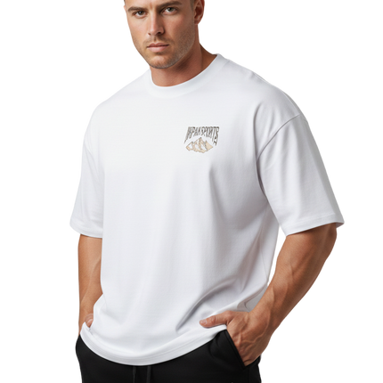 Oversized Muscles T-Shirt  (High Neck)