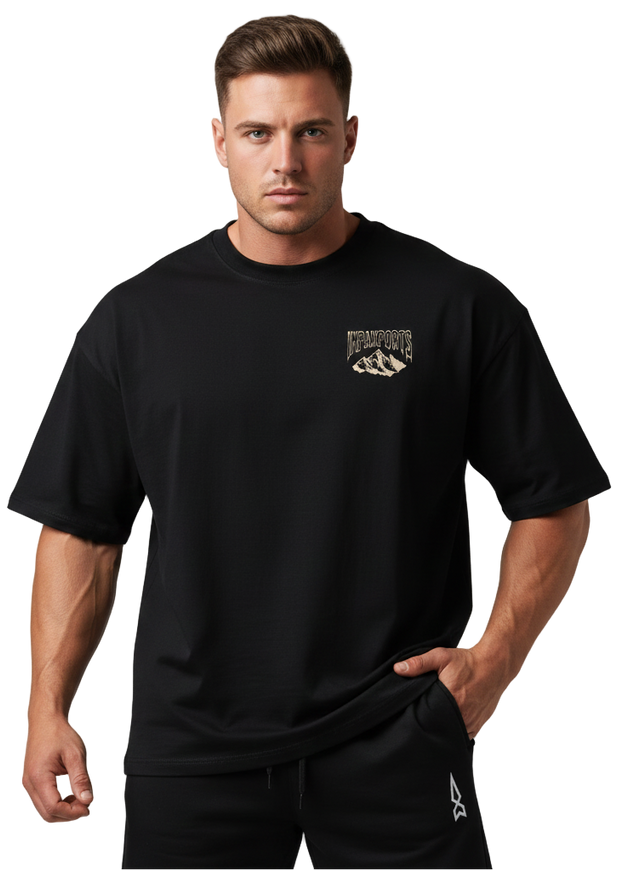 Oversized Muscles T-Shirt  (High Neck)