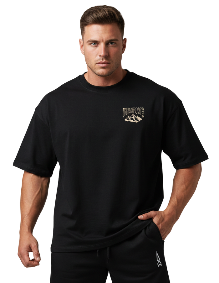 Oversized Muscles T-Shirt  (High Neck)