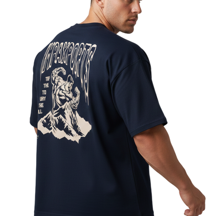 Oversized Muscles T-Shirt  (High Neck)