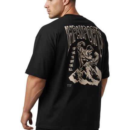 Oversized Muscles T-Shirt  (High Neck)